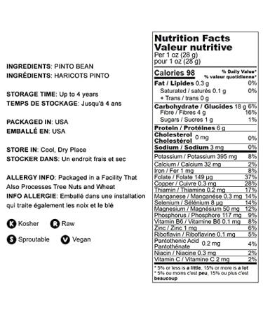 Pinto Beans 10 Pounds - Non-GMO | Dried & Sproutable | Vegan & Kosher | Protein & Folate-Rich | Ideal for Soups, Chili & Stews - Buy Online on SooperMarket.com