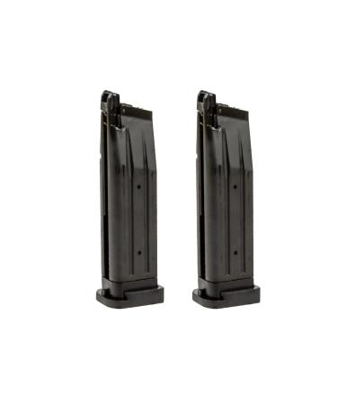 Lancer Tactical Knightshade 28 Round Hi-Capa Green Gas Airsoft Magazine 2 Pack