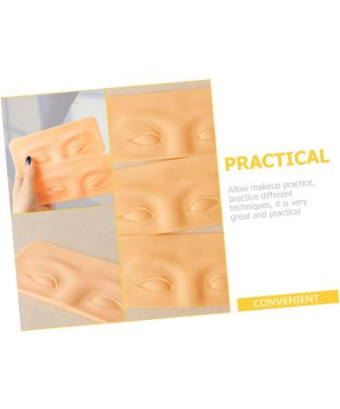 Baluue 4pcs Eyebrow Practice Block Makeup Practice Eye Make up Training Skin Practice Eye Board 16x7cm As Shown - Buy Online on SooperMarket.com