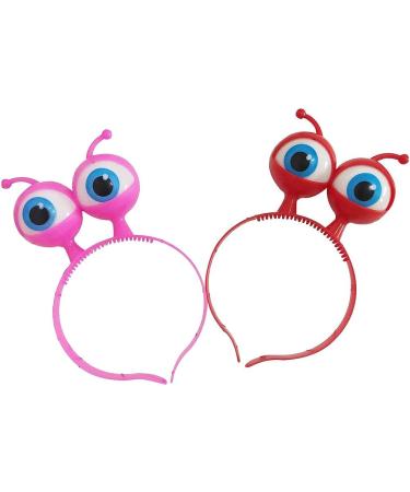 STOBOK 4pcs LED Light Up Eyeball Headbands - Alien Eyes Halloween & Christmas Party Favors - Random Color - Buy Online on SooperMarket.com