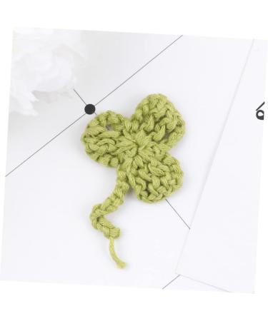 Operitacx 10pcs Socks Badge Sign Crocheted Shamrock Appliques Applique Patches Accessories Shoes and Hats - Buy Online on SooperMarket.com