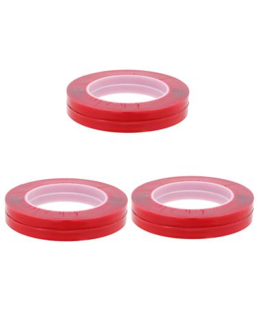 YARNOW 6 Rolls Transparent Double-sided Tape Nail Art Showing Tape Adhesive Nail Display Tape Nails Tape Nail Displaying Tapes Nail Tapes Nail Supplies No Substrate Acrylic Double Sided