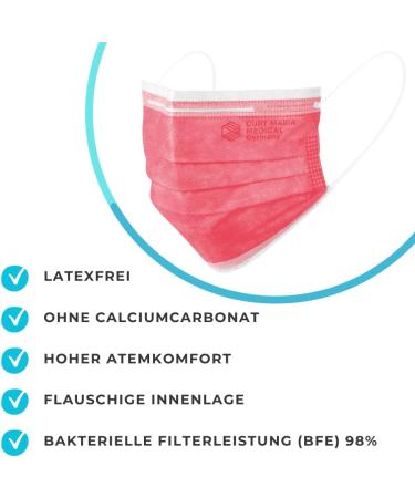 Mundschutz Masken Made in Germany | Curt Maria Medical - 50 Pack of High-Quality Face Masks - Buy Online on SooperMarket.com
