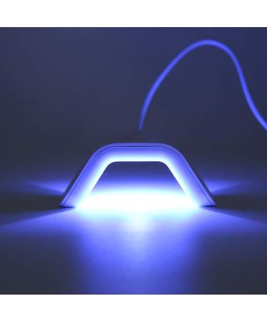 Nail Dryer Lamp Mini 2W LED UV Single Finger Drying Lamp with 45s/60s Timer Setting No Damage Hands Nail Gel Curing Lamp USB Charge (Yinhingbe51gsrvqm-11) - Buy Online on SooperMarket.com