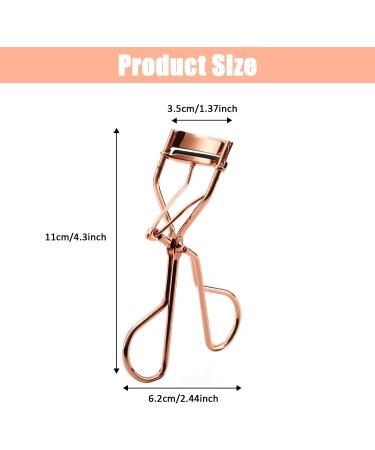 Lash Curler Stainless Steel Eye Lashes Curlers Curl Lash Curler Electroplated Eyelash Curler Fashion Eyelash Curler Makeup Accessory for Women and Girls - Rose Gold - Buy Online on SooperMarket.com