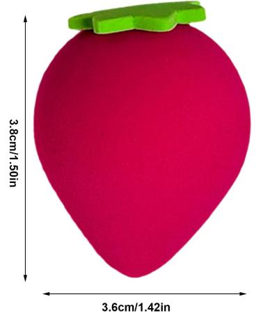 Bexdug Cute Makeup Sponge | Cute Fruit Shape Soft Beauty Sponge | Multi-Purpose Cosmetics Sponge Makeup Blender for Beginners Beauty Lovers Women Strawberry - Buy Online on SooperMarket.com