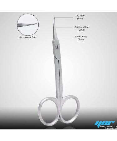 Nail Scissors Professional Cuticle Scissors Extra Strong Straight Curved Manicure Nail Art Scissors (CS-04) - Buy Online on SooperMarket.com