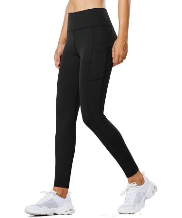 BALEAF Women's High Waisted Fleece-Lined Water Resistant Legging - Medium Black - Buy Online on SooperMarket.com