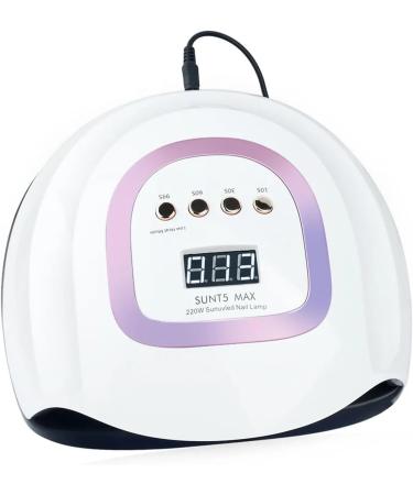Felenny LED UV Nail Dryer Lamp 220W Fast Gel Polish Nail Dryer Professional Nail Gel Polish Dryer Curing Lamp with 4 Timer Setting Auto Sensor 42 Beads for Nail Art Design - Buy Online on SooperMarket.com