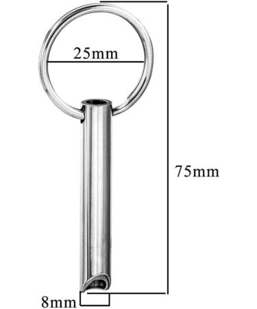 Stainless Steel Key Ring Anxiety Ring Stress Relief Whistle Gold Meditation Breathing Exercise Device for for Women Men Mindful Breathing Relax Relief Stress Relief Calming Down (Rose Gold) - Buy Online on SooperMarket.com