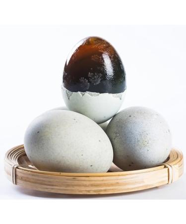 Infinitely Great Home Decor Center 20pcs Chinese Food Snack preserved duck eggs century egg (BLACK)