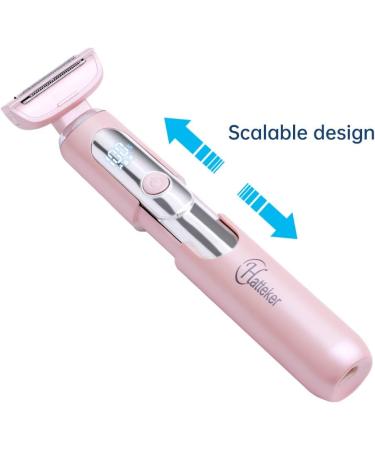 Hatteker Electric Lady Shaver | Waterproof Bikini Trimmer for Women | Rechargeable Wet & Dry Razor for Legs & Underarms - Buy Online on SooperMarket.com