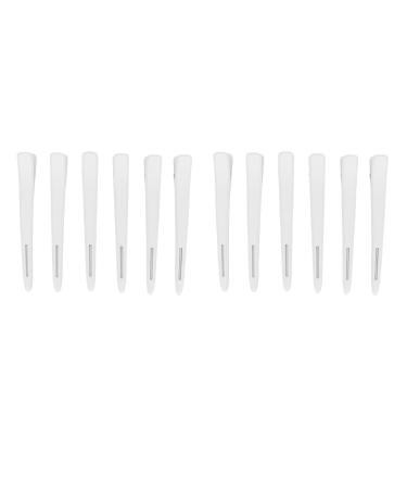Hair Styling Clips Plastic Sturdy White Practical Duckbill Hair Clip for Hairstyling