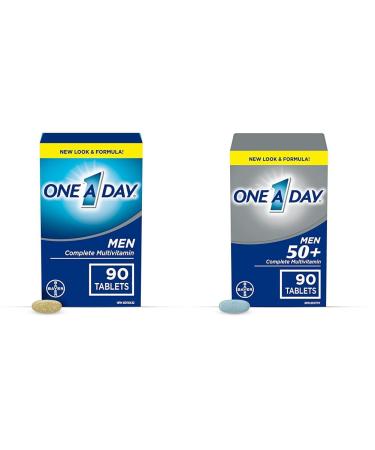One A Day Multivitamin for Men - Daily Vitamins For Men - Men's Multivitamin With Vitamin A & Multivitamin For Men 50 Plus - Daily Vitamins For Men With Vitamins A B C D E Nutritional Supplement+ Men 50 Plus