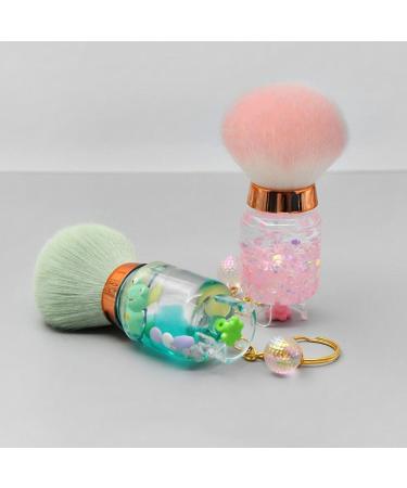 FOMIYES Powder Brush Women Blush Brush Face Makeup Brush Portable Nail Dust Brush Precision Highlighter Brush Travel Facial Makeup Blush Brush Green - Buy Online on SooperMarket.com