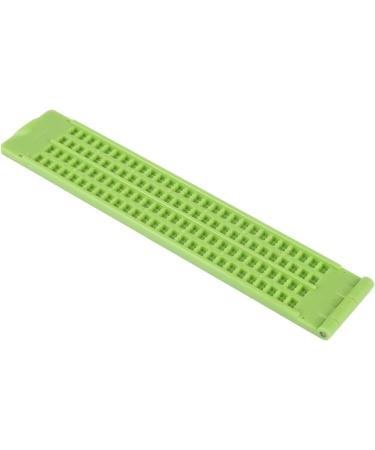 CAIONPLE 4 Lines 28 Cells Braille Slate - Plastic Braille Writing Kit in Green for Accessible Learning - Buy Online on SooperMarket.com
