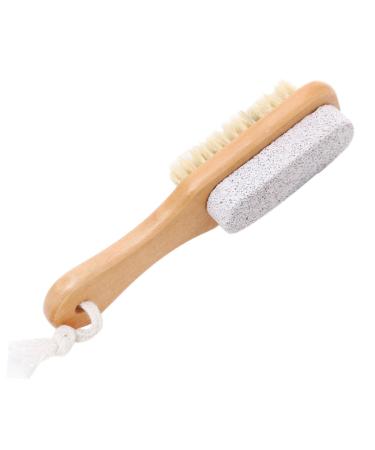 Wontool Foot Pumice - Soft Dual-Function Shower Foot Scrubber - Foot Brush for Shower Foot Pumice Stone for Feet Dry Skin Removal Cracked Heels
