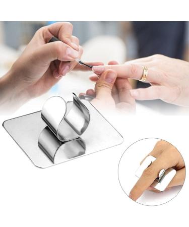 Tumnea Nail Mixed Palette - Stainless Steel Ring Manicure Tool | Eyeshadow Color Mixing Palette for Nail Polish & Foundation - Buy Online on SooperMarket.com