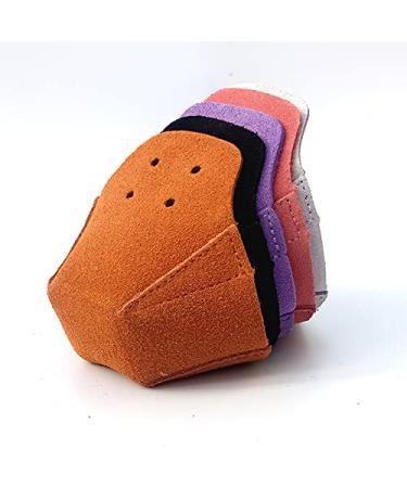 VKEDA 100% Real Cowhide | Toe Cap Guard Protectors | Roller Skate Derby Speed 1 Pair Black