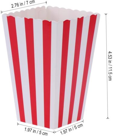 KOMBIUDA 48pcs Gift Bag Candy Bar Bag Party Candy Cartons Popcorn Carton Candy Buffet Bags Party Bag Disposable Chicken Popcorn Box medium Red - Buy Online on SooperMarket.com