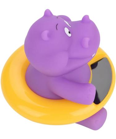 Water Temperature Compact Floatable Infant Bath Thermometer LED Display Baby Time Thermometer Bath Tub for Baby(Purple hippopotamus) - Buy Online on SooperMarket.com