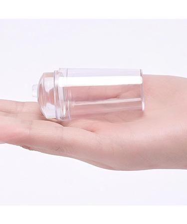 One Piece Clear Silicone Jelly Stamper With Scraper Clear Nail Art Jelly Stamper Nail Art Stamping Stamper for Manicure Tools Nail Art Stamper Scraper for DIY Nail Decor Stamper - Buy Online on SooperMarket.com
