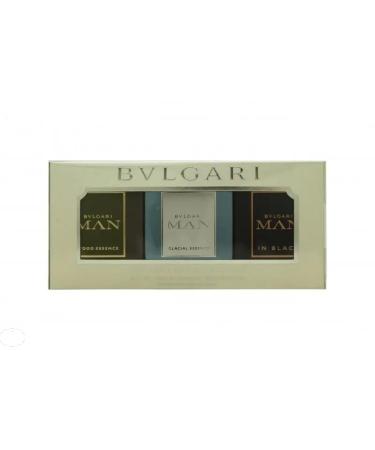 Bvlgari Man Collection Set for Men - 3 Pc Gift Set 0.5oz Man in Black EDP Spray 0.5oz Wood Essence EDP Spray 0.5oz Glacial Essence EDP Spray - Buy Online on SooperMarket.com