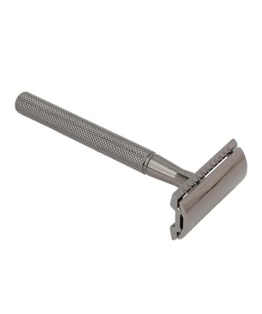 Safety razing manual pocket barschneider double-sided safety razor with a long handle for men double-sided coal clade made of metal in vintage style black