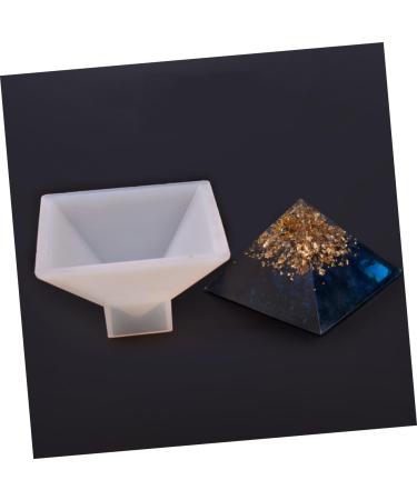 SEWACC Fondant Pyramid Resin Art Circle Silicone Mold Resin Casting Molds Adult Molds for Baking Pyramid Candle Mold Cake Mold Epoxy Pyramid Charms Ice Animal Moule De Manual Accessories White M - Buy Online on SooperMarket.com