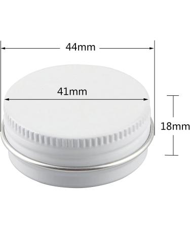Buy 50pcs 15ml White Aluminum Screw Cap Cans - Ideal for Cosmetics & Crafts - International Shipping - Buy Online on SooperMarket.com