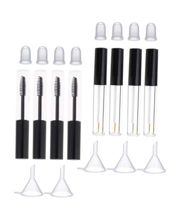 Gogogmee 1 Set Empty Eyelashes Cosmetic Tubes Mascara Tube and Wand Empty Mascara Tube with Wand Mascara Bottles Empty Eyeliner Bottle Mini Lip Gloss Bottles Liquid Eyeliner Bottle