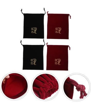 MUSISALY 4pcs Storage Bag Hair Dryer Case Tote Bag for Travel Blow Dryer Travel Bag Drawstring Bags Fabric - Buy Online on SooperMarket.com