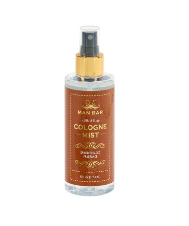 San Francisco Soap Company MAN BAR Cologne Mist Spiced Tobacco - Long Lasting - Created with the Man in Mind - 6 fl oz