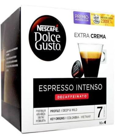 Nescaf Dolce Gusto Espresso Intenso Decaf/Decaffeinated Coffee Pods Pack of 3 (Total 48 Pods) - Buy Online on SooperMarket.com