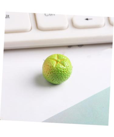 KOMBIUDA 24pcs Artificial Fruit Realistic Fruit Decoration Kitchen Wedding Decoration Jewelry Making Fruits Hair Clips Charm Fake Orange Kid Jewelry Resin Fruit Ornaments Child Lemon Mini - Buy Online on SooperMarket.com