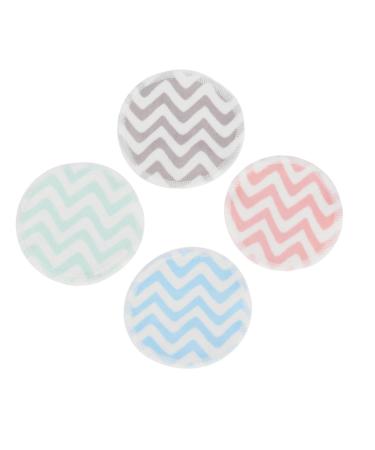 FRCOLOR 4pcs Face Makeup Remover Washable Cleansing Pads Makeup Remover Wipe Makeup Powder Puff Makeup Cleansing Pads for Face Facial Cleaning Pad Makeup Wipe Printing Makeup Puff As Shown 8.00X8.00X0.20CM