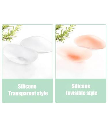 2 Pairs/4 PCS Silicone Shoulder Pads Invisible Shoulder Pads Anti-Slip Shoulder Push-Up Pads Shoulder Enhancer Adhesive Sticky Support Height Enhancer for Womens Clothing (Transparent +Skin) - Buy Online on SooperMarket.com