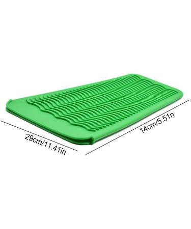 Dajidafu Heat Resistant Pad Travel Easy Storage Wave Texture Skid-proof Design Flat Iron Holder Perfect Giftfor Straightener No.1 - Buy Online on SooperMarket.com