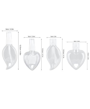 Portable Travel Bottles Set - 50ml Leakproof Keychain Bottles for Soap Shampoo & Conditioner - Refillable Transparent Plastic - Buy Online on SooperMarket.com