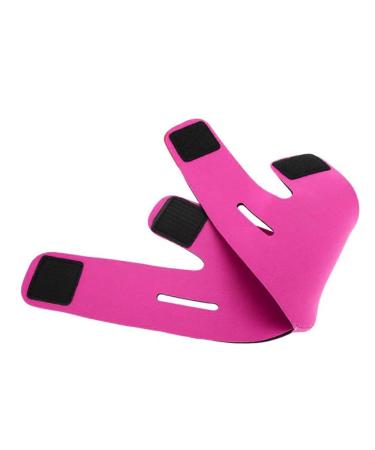 Face Slimming Strap & Facial Mask - Double Chin Reducer for Women | Thin Neck Facelift | Rose Red - Buy Online on SooperMarket.com