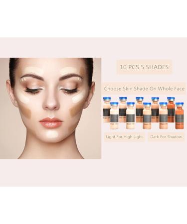 10 Vial Anti-Aging BB Glow Serum Starter Kit for Microneedling Skin Treatment - Buy Online on SooperMarket.com