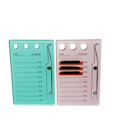 Acrylic Eyelash Extension Organizer | Pink False Eyelash Tray with Scale - Buy Online on SooperMarket.com