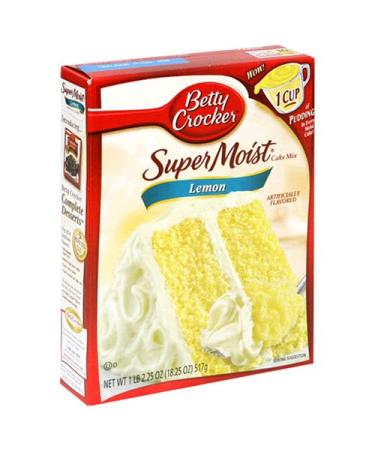 Betty Crocker Super Moist Lemon Cake Mix 432g Lemon 517 g (Pack of 1)