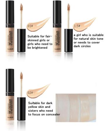 1PC Professional Makeup Concealer Wand Complete Coverage Serum High Adhesive Concealer Without Clumping And Cracking Perfect Covers Blemishes Freckles And Dark Circles(1# Fair) - Buy Online on SooperMarket.com