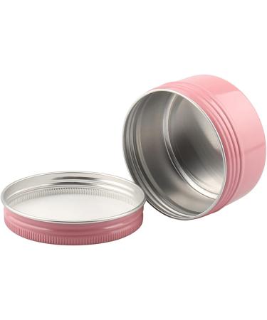 Buy BasicPacking 12-Piece 80ml Pink Empty Round Aluminum Screw Lid Cans - Ideal for Creams Candles & Cosmetics - Includes 50mm Stickers - Buy Online on SooperMarket.com