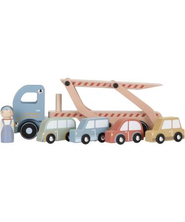 Buy Little Dutch 7095 FSC Wooden Car Transporter with 4 Cars - Eco-Friendly Toy for Kids | International Shipping Available - Buy Online on SooperMarket.com