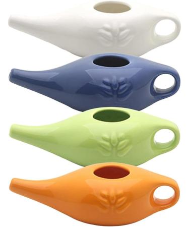 korvre 250Ml Ceramic Neti Pot Nose Cleaning Pot Leakproof Spout Pot for Nasal Rinsing Nose Washing Men and Women White - Buy Online on SooperMarket.com