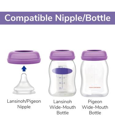 Maymom Bottle Dome Cap - Compatible with Lansinoh & Momma Bottles | Breast Pump Parts Cap Set - Buy Online on SooperMarket.com