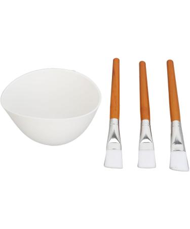 TYTOGE Facemask Mixing Tool Set Multifunctional Reusable Silicone Face Mask Bowl Wooden Brush Set for Oils Moisturizers - Buy Online on SooperMarket.com