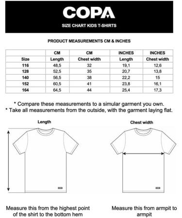 Copa Unisex Kids Argentina Capitano T-Shirt - Round Neck Size 164 White - International Shipping Available - Buy Online on SooperMarket.com
